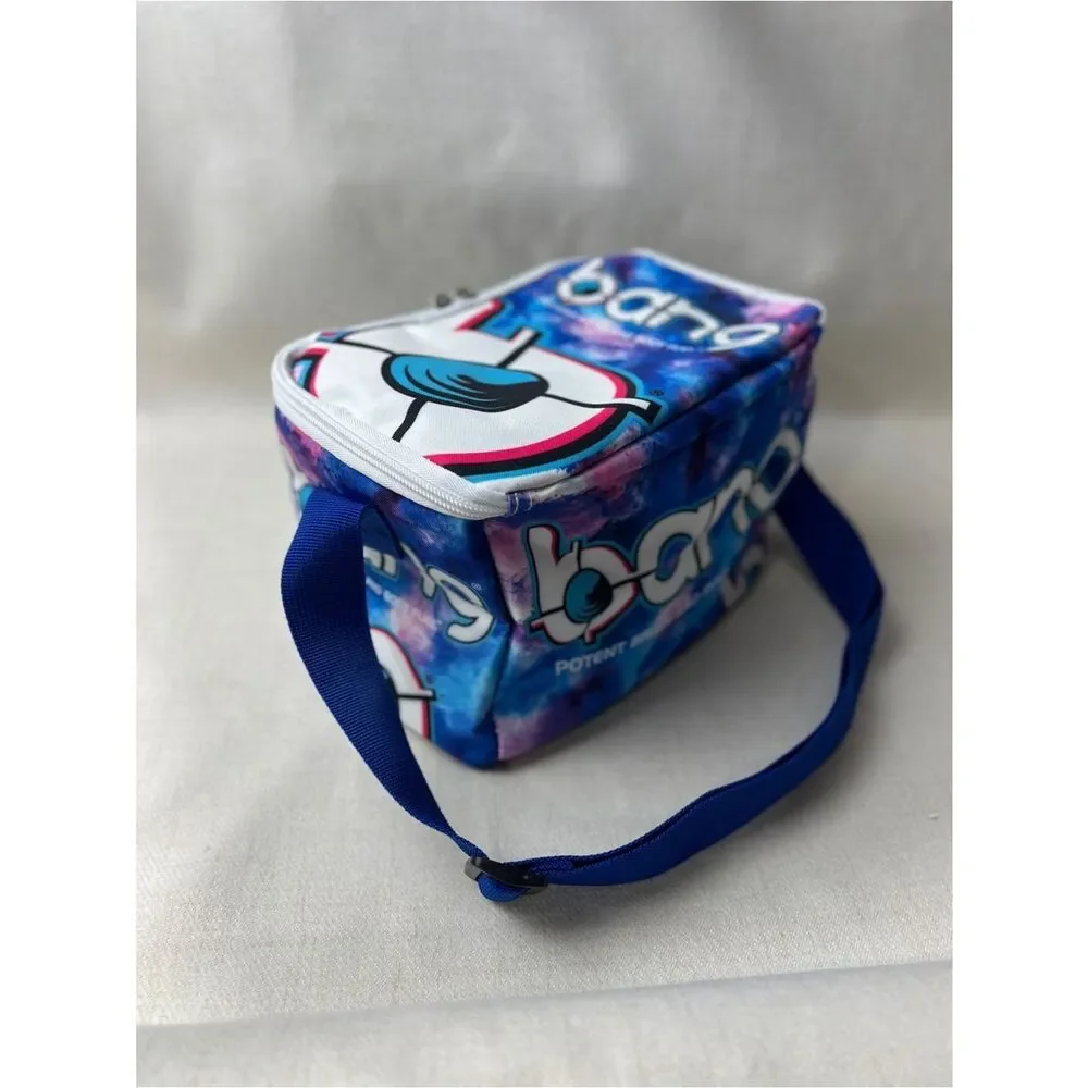 Bang Energy Galaxy Print Insulated Lunch Bag Cooler Blue Pink